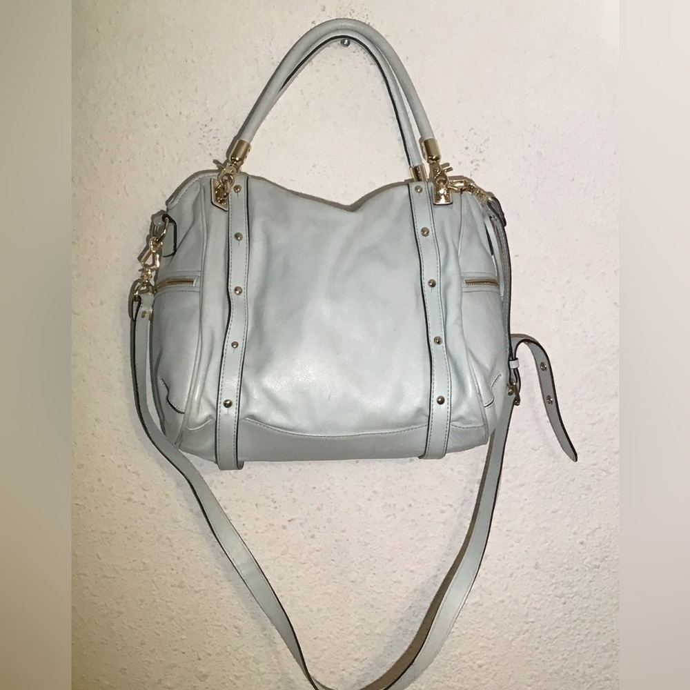Rebecca minkkoff light blue leather shoulder/crossbody bag